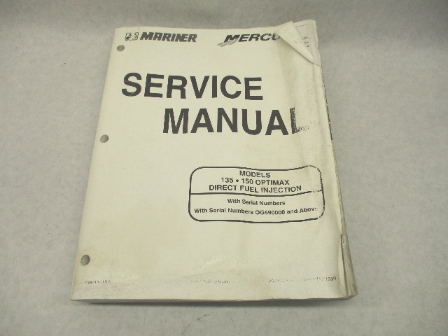 90-855347R1 Mercury Mariner Outboard Service Repair Manual 135 150 Optimax DFI