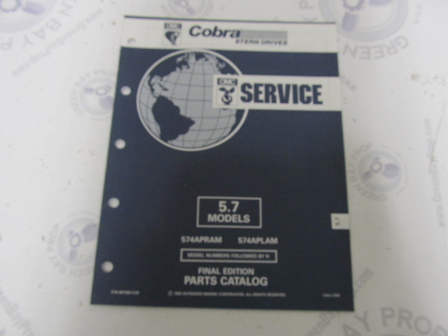 987490 1992 OMC Cobra Stern Drive Parts Catalog 5.7