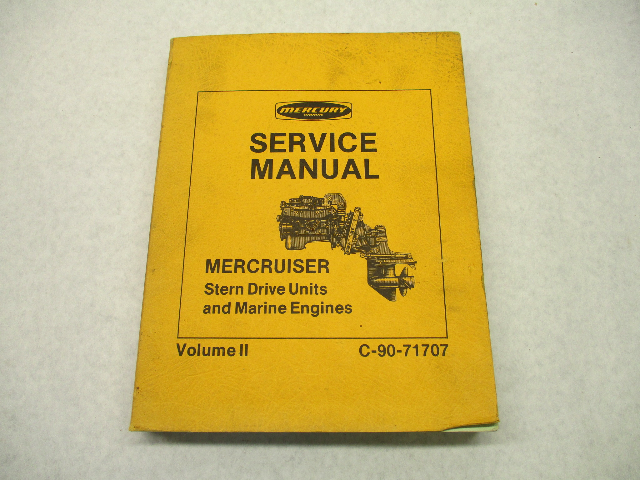 1974-1978 Mercury Mercruiser Stern Drive Service Manual Volume II