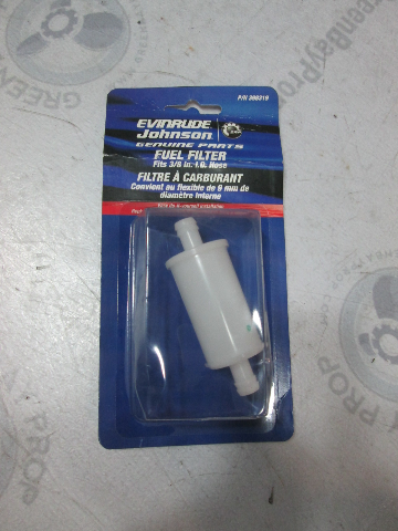 0398319 398319 BRP Fuel Filter Assy Evinrude Johnson 5-225 HP