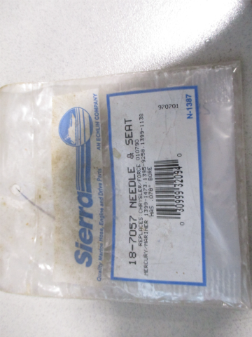 18-7057 Sierra Needle & Seat Mercury/Mariner, Chrysler/Force 010790 1399-1473