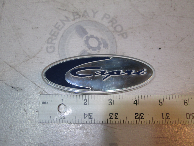 Bayliner Capri Blue & Silver Emblem Logo Name Plate