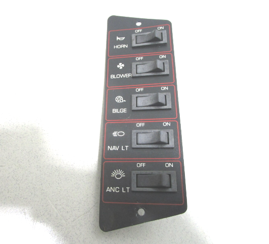 5 Switch Dash Panel for 1988 Bayliner Capri Boat