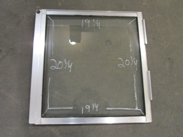 Marine Boat Center Walk Through Windshield Front Window Door 20 1/4 x 19 1/4