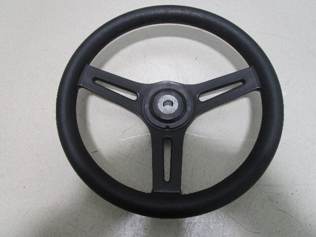 1988 Glastron X-16 Boat Black Plastic 13" 3 Spoke Steering Wheel 3/4" Shaft