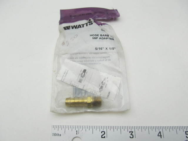 SH-75 Watts Brass Hose Barb to MIP Adapter 5/16