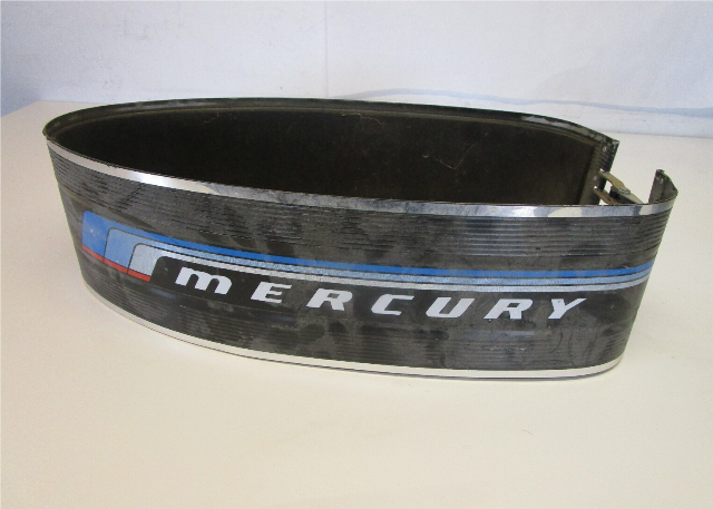 2137-3878A3 Mercury Outboard Wrap Around Metal Cowl 40 Hp Merc 402 Blue Red