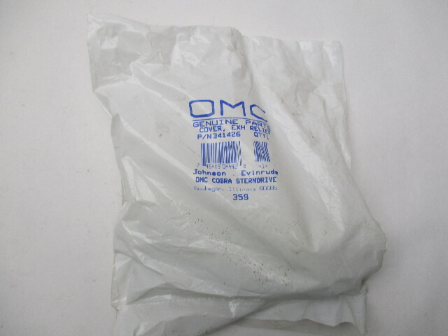0339441 New Exhaust Relief Cover OMC Evinrude Johnson