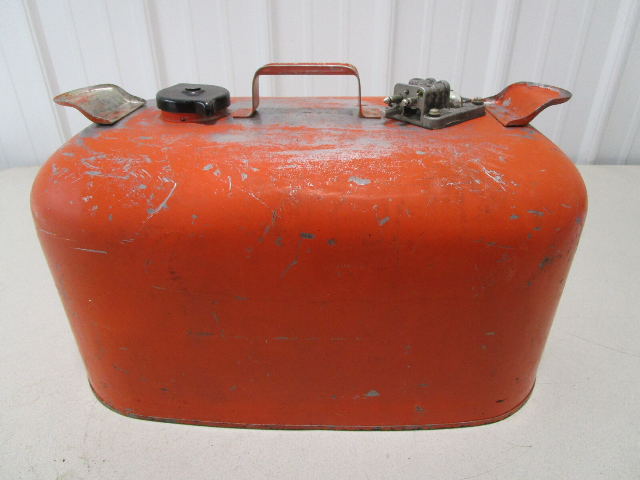 OMC Evinrude Johnson Outboard 6 Gallon Remote Red Metal Gas Tank Fuel Can