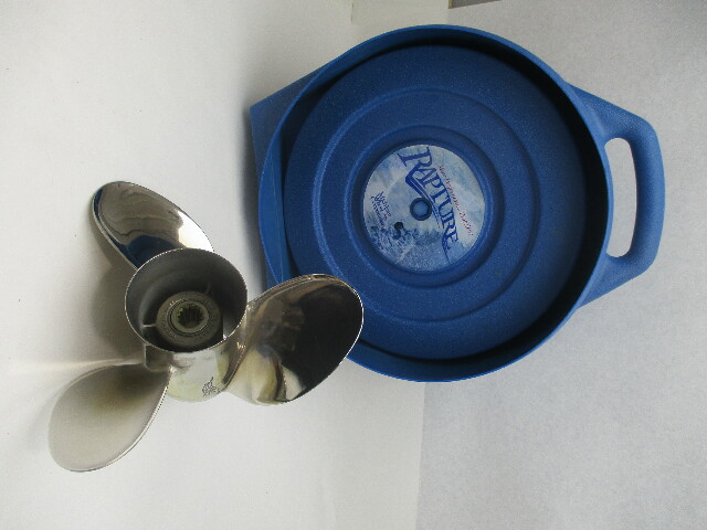 thumbnail image 2 of JSPROP 10.1 X 13 Boat Propeller For Johnson Evinrude 15-35HP - 14 Spline, 3-Blade, Aluminum 2 of 5