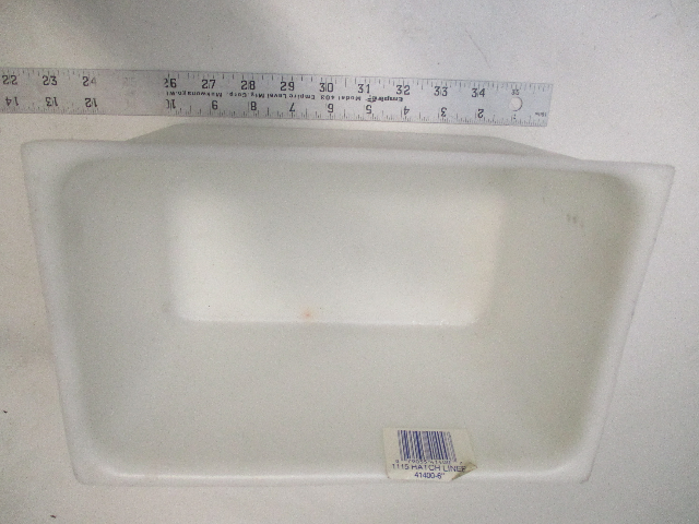 41400 Tempress 6" Deep 1115 Hatch White Plastic Liner