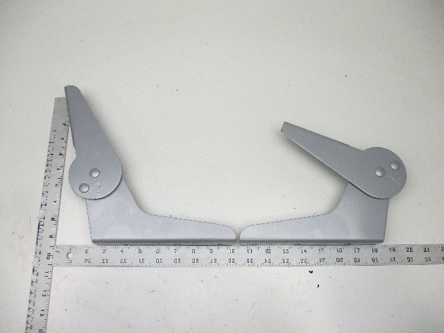 Silver Boat Seat Pinchless Hinge Set  7 3/4" X 9 3/4"