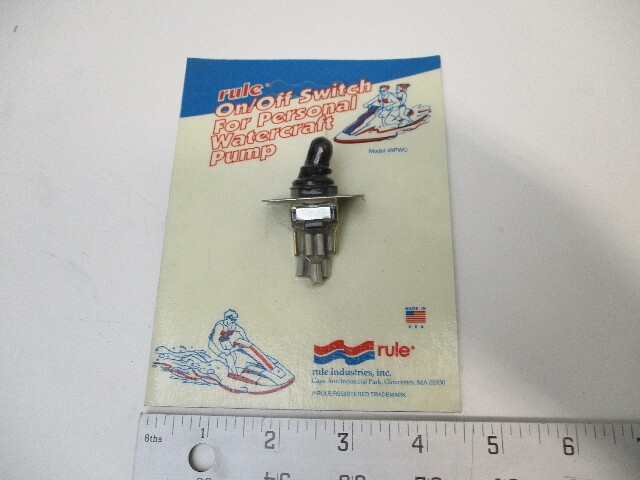 Rule 49PWC Personal Watercraft Bilge Pump On / Off Switch