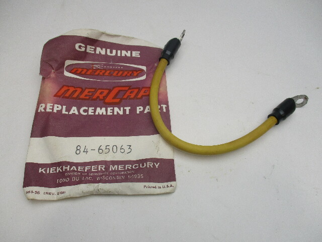 84-65063 Starter Motor Cable Wire Mercury 20HP Vintage Outboard