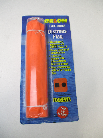 925 ORION 3FT Sqaure Orange Vinyl Boat International Distress Signal Flag