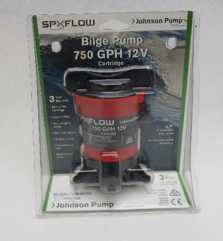 JOHNSON LIVEWELL CARTRIDGE AERATING PUMP-Inline 750 GPH 28703