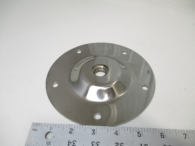 952 Attwood 6" Polished Stainless Threaded Ski Pylon Base
