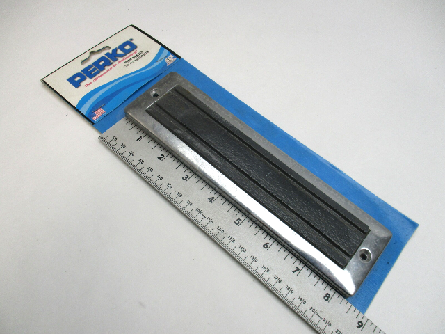 Perko Step Plate 8-3/8" x 2-1/4" Chrome Plated Zinc w/ Rubber Insert 2 Per Pack