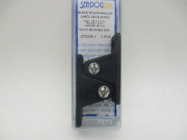 273230-1 SeaDog Boat Bimini Top Nylon Angled Deck Hinges 2-7/16" L x 7/8" W