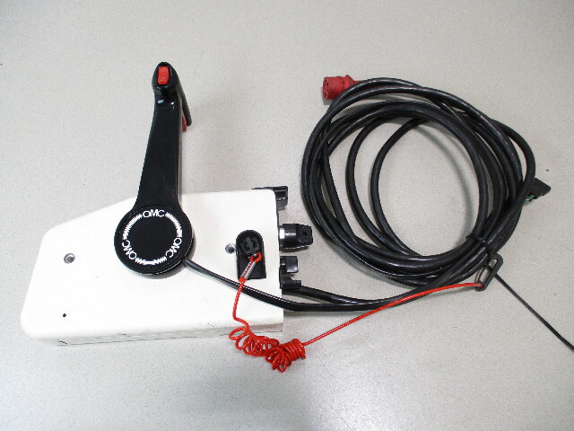 0397183 OMC Evinrude Johnson Outboard Remote Control 17' 10 Pin Red Plug W/Trim