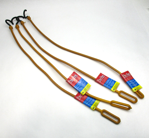 30" Loop End Easy Stretch Bungee Cinch Cord 4 Pack Yellow