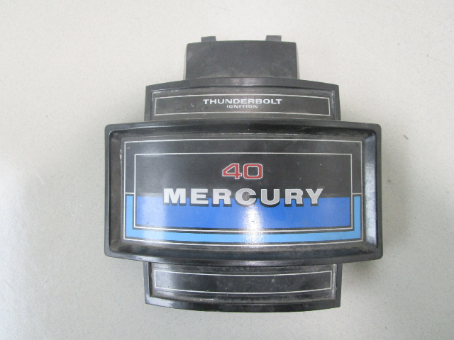 2161-6347A6 Mercury Mariner 2 Cylinder 35/40 HP Black Blue Front Cowl Cover