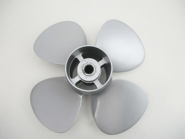 812948A10 10 x 7P 4 Blade Trolling Prop Mercury 9.9 Pro Kicker 15-20HP 14 Spline