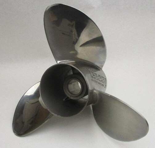 825864A47 14 5/8 X 23 Pitch Mercury Tempest Plus Stainless Steel Prop 4 3/4" Hub