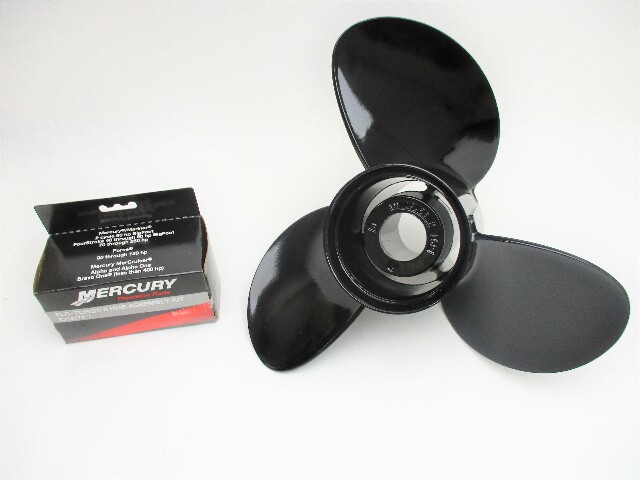 Black Max 13 1/4 x 16 P Prop Mercury Mariner 40-125 HP Outboards 4.25" Gearcase