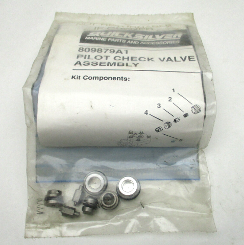 809879A1 Pilot Check Valve Poppet Kit Fits Mercury Mariner Force Outboards