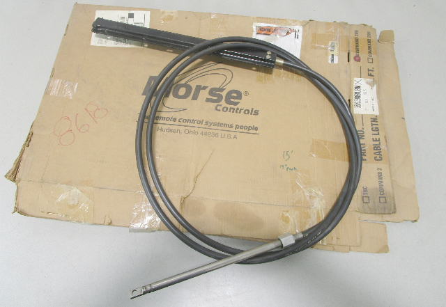 Morse Command 200 Black 15 Ft Boat Rack & Pinion Steering Cable