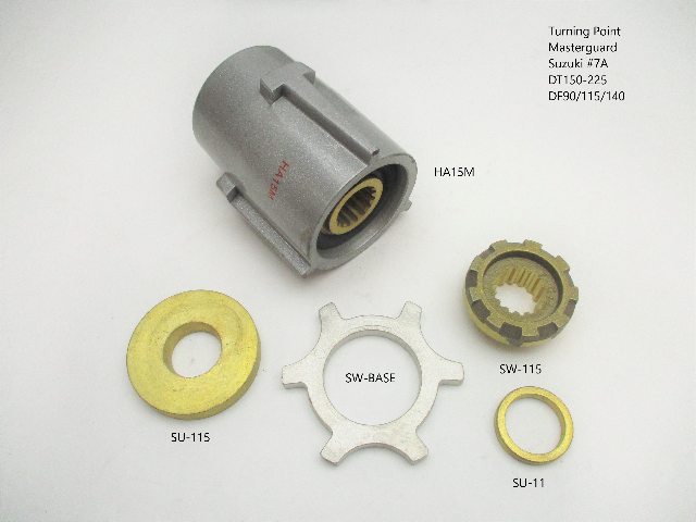 7A Turning Point MasterGuard Hub Kit Suzuki DT150-255, DF90-140 Outboard 15 Spline
