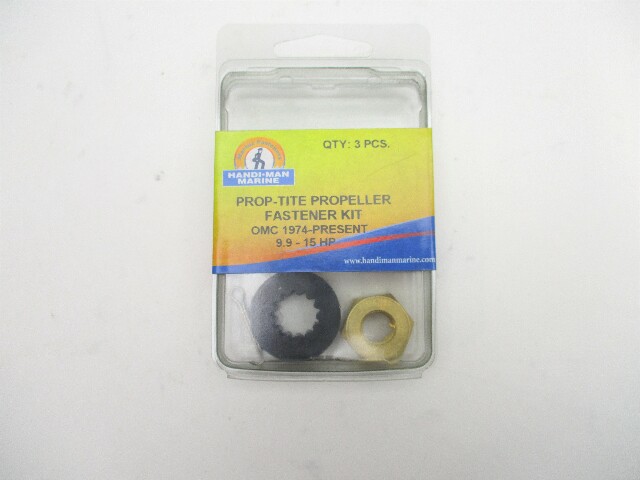 02025 Handi-Man Marine Prop Nut Kit Evinrude Johnson 9.9-15HP 13 Spline