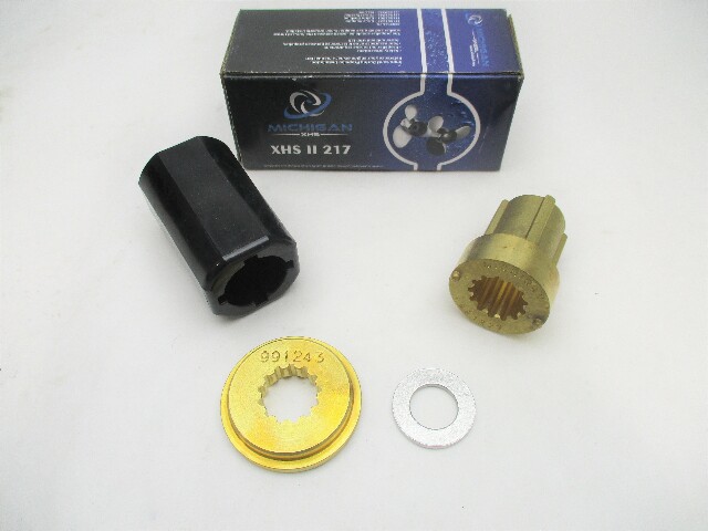 #217 Michigan Wheel XHS II Hub Kit Yamaha 3 1/2" Gearcase 25-60HP 13 Spline