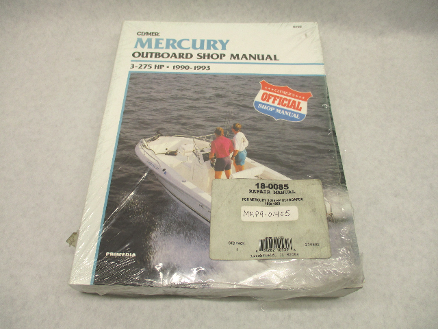 B722 Clymer 1990-1993 Mercury Outboard Shop Service Repair Manual 3-275 HP