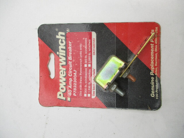P7832300AJ Powerwinch 12Volt 40AMP Circuit Breaker