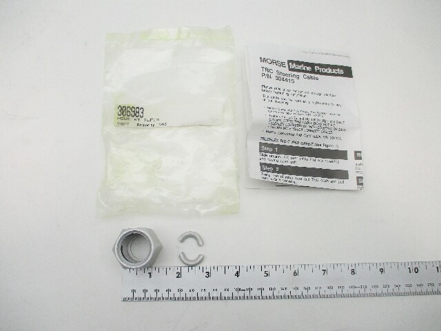 306983 Morse Controls Steering Cable Adapter Nut Kit For Non-QC Big-T, Safe-T