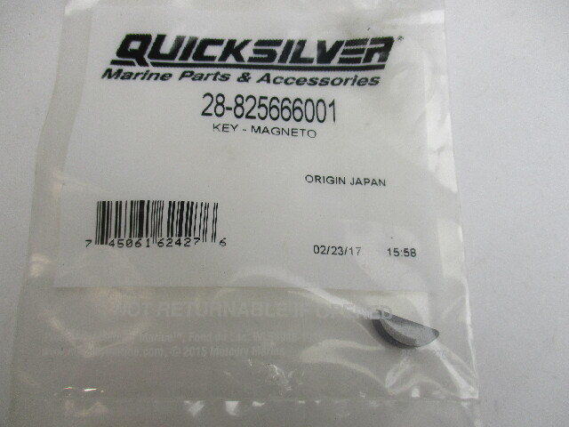 28-825666001 Magneto Key for Mercury Mariner 8-25 Hp Outboard OEM 825666002