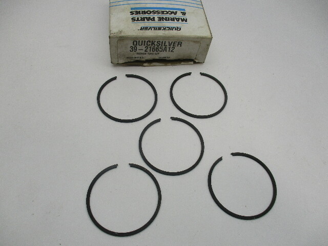 39-21665A12 Piston Rings 5 Pcs Mercury 3.5-9.8HP Outboard