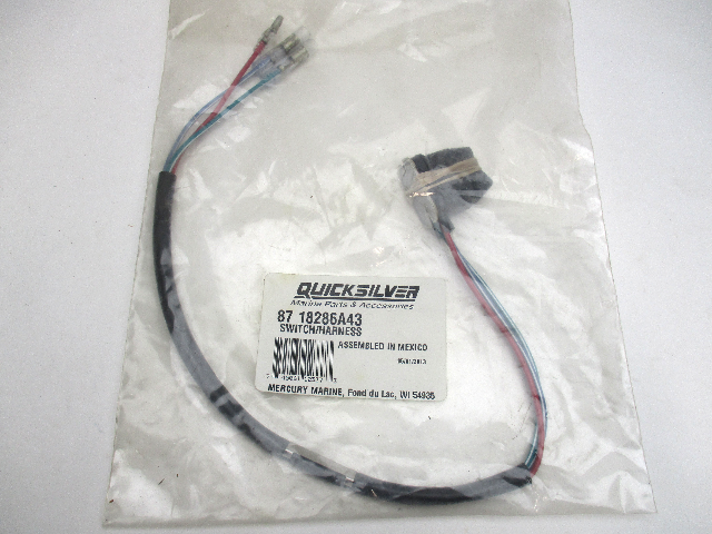 87-18286A43 Control Trim/Tilt Switch Harness for Mercury Mariner Amanzi