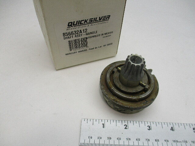 856632A12  Mercury Marine Remote Control Design IV Splined Handle Shaft Assembly