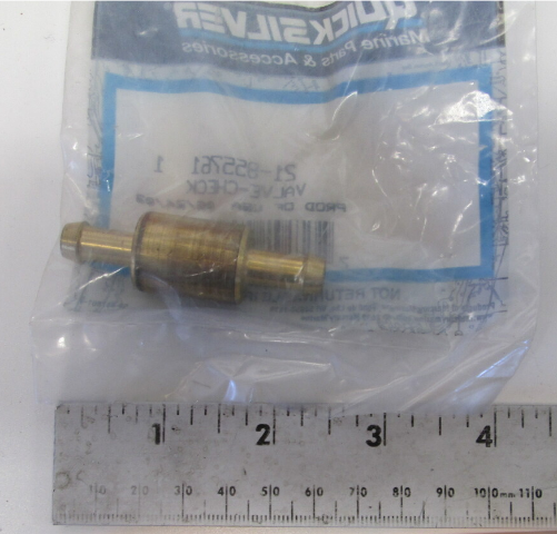 21-8557611 Valve- Check Mercury Outboard Engines