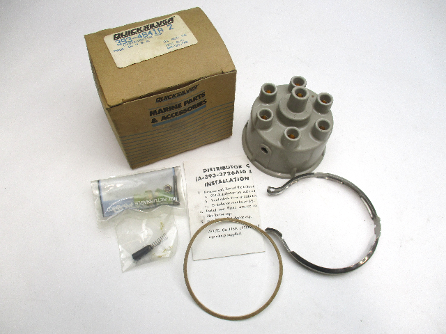 393-4841A2 Distributor Cap 6 Cylinder Inline 90 115 140 150 HP Outboards 1970-79