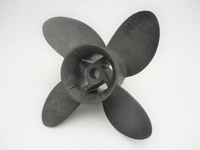 O4423K 10 x 13P 4 Blade Composite Prop for Evinrude Johnson 15-35HP 14 Spline