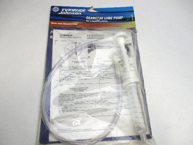 0775611 0174589 OMC BRP Evinrude Johnson Gearcase Lube Pump 1 Gallon Container
