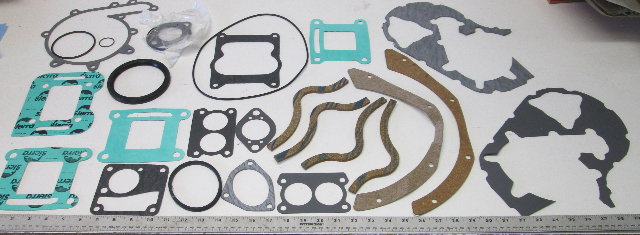 18-4381 Overhaul Gasket Parts-Mercruiser 27-43186A1; 224 (3.7L) CID Eng; 165, 170, 180, 190 HP s/n 6916779 & Up