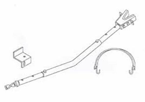 Marine Boat Transom Saver Adjustable Length Twist Lock Frame Mount 24" - 37"