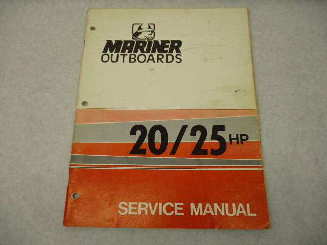 Outboard Service Repair Manual for Mariner 20 25 HP 2-Stroke Motors 1975