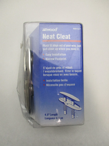 Attwood Neat Cleat 4.5" Stainless Steel Retractable  66515-7
