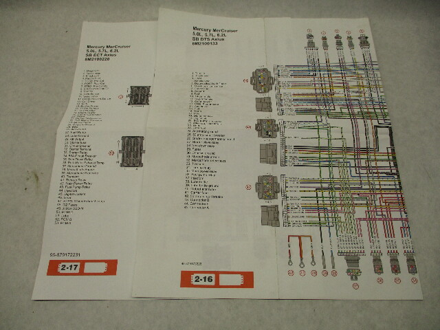 Wiring Diagrams for Mercury Mercruiser 5.0L 5.7L 6.2L SB DTS & ECT Axius Harness